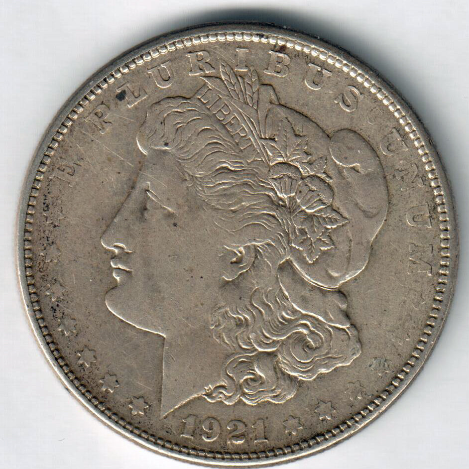 1921 S Morgan Dollar VF30
